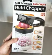 Nutri Chopper Manual Food Dicer & Slicer With Storage Container