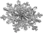 [Holibanna] Unique Snowflake Brooch Pin for Women Christmas Party Decorations Suit Jacket Snowflake Pin for Women