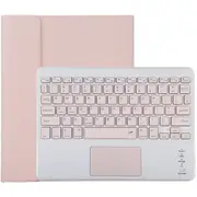 Bluetooth Keyboard & Tablet Case For Ipad 10.2 / Ipad Air 2019 Detachable Touch Pad Pen Slot Holder Pink Leather Pink Keyboards