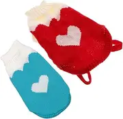 Totority Cute Dog Kitten Winter Sweaters Warm Knit Pet Coats Collar for Small Pets Fashionable Comfortable