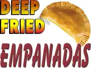 DEEP FRIED EMPANADAS VINYL DECAL (CHOOSE SIZE) CONCESSION STAND BOARDWALK
