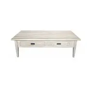 MF Hampton Solid Timber 2 Drawer Coffee Table