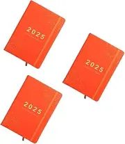 FRCOLOR 3pcs Daily Planner 2025 Cute Weekly Scheduler Long-lasting Writing Book Monthly Planner for Students and Office Workers