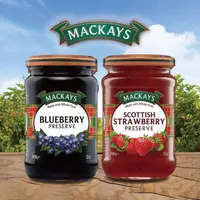 在飛比找momo購物網優惠-【Mackays】蘇格蘭梅凱果醬340g x2罐(藍莓x1+