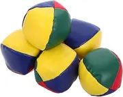 MOTHNUR 6pcs Leather Game Ball Sandbags for Portable Garage Bean Bags for Tossing Small Bean Bags Corn Hole Bean Bags Bean Bags for Tossing Bean Bag