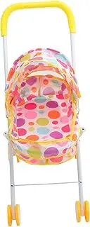 Roleplay Fun Tiny Baby Dolls Stroller Toy Set for Doll House Play Movable Decorative