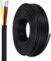 14AWG/16AWG 3 Core Electrical Wire Tinned Copper Core PVC Cable 30~150FT 16/14 Gauge Wire for Large-Scale Machinery and Equipment, Intelligent Building Systems(30FT(10M),16awg-3c)