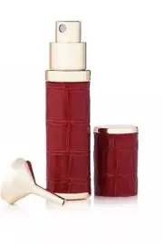 8ML Perfume Atomizer for Travel, Empty Refillable Red Faux Croc Leather - New