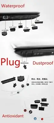 Black Silicone plug port cover For Lenovo Thinkpad X220 X220T T420S T420 X230T