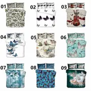 v3217 Bed Sheets Butterfly Super Bed Doona Duvet Cover Set Bed Sheets IU3217