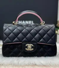 在飛比找Yahoo!奇摩拍賣優惠-Chanel AS2431 mini flap bag to