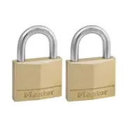 Master Lock Diamond Brass 40mm Padlock 2 Pk (140TAU)