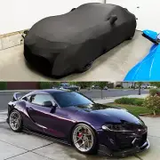 Indoor Full Car Cover Stain Stretch Dust-proof Custom Black For Toyota Supra GR (for: Toyota)