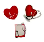 Nurse Resin Planar Flatback Flat Back Cabochon Set of 3