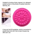 100pcs Eyelash Glue Tray Flower Shape Eyelash Extension False Lash Glue Holder