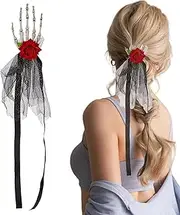 Skull Claw Hair Pins, Halloween Skull Hand Hair Pins, Gothic Halloween Skeleton Headpiece - Halloween Skull Hand Headpiece Hair Pins, Halloween Skeleton Headpiece