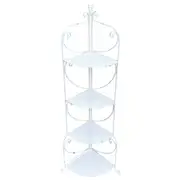 Martinique Aged 4-Shelf Corner Unit / Plant Stand 54x132cm
