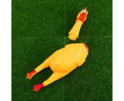 Decompress Spoof Screaming Chicken Shrilling Chicken Toy, Glabrious Push Up Screaming Chicken Toy Dog Toy for Fun