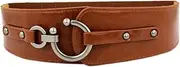 [FRCOLOR] Elastic Wide Waist Belt for Women Comfortable Leather Dress Accessory Fit for Various Waist for Dresses and Sweaters Stylish present Choice