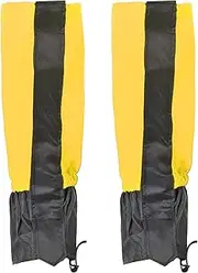 [uxcell] Leg Gaiters, Waterproof Shoe Covers Hiking Gaiters Snow Boot Gaiter, Yellow, L