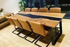 96" x 48" Rectangular Epoxy Wood Table Top - Dining Room Masterpiece
