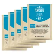 5 x Mangrove Jack's M12 Craft Series Kveik Beer Yeast 10.5g Home Brew Sachet