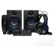 PreSonus Audiobox 96k USB Complete Bundle with Dual Black Studio Monitors