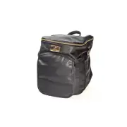 New Sassy Caddy Golf Pebbled Black Leather Back Pack