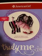 American Girl You Glow Girl Skeleton Costume Halloween, Glows in Dark New In Box