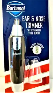 Barbasol Ear & Nose Trimmer with Stainless Steel Blades - Battery Powered - New
