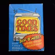 NICE Vintage 1976 Topps Good Times Wax Pack Cards Sticker Wrapper Unopened