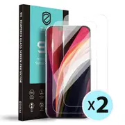 2x iPhone 12 Mini 5.4" Screen Protector [2 Pack] ZUSLAB Tempered Glass Case Friendly for Apple - Clear
