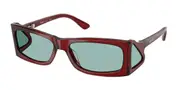 Prada PR B03S 12Z40K Men's Sunglasses Red Size 56