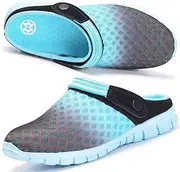 Hsyooes Mens Womens Mules & Clogs Garden Shoes Summer Breathable Mesh Slippers Non-Slip Outdoor Beach Sandals Unisex