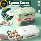 Egg Tray Fridge Storage Container Box Refrigerator Drawer Kitchen Stacking Hold