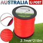 1/2X COMMERCIAL USE TRIMMER LINE 2.7MM X 210M MOWING Whipper Snipper Cord AU