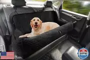 Dog Car Seat for Large Dog Under 100LBS,Dog Car Bed Pet Booster Back Seat Rem
