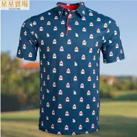 在飛比找Yahoo!奇摩拍賣優惠-高爾夫Polo衫2023新款夏季短袖戶外高爾夫Polo衫賽車
