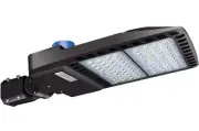 UL 200W LED Parking Lot Pole Light Commercial Shoebox Fixture Dusk To Dawn 5000K