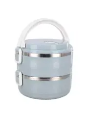 BPA Free Thermal Food Container 2 Layer Stackable Lunch Box for Travel