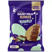 Cadbury Bubbly Mint Easter Bunny Multipack 192g