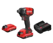 Craftsman CMCF813C2 V20 BRUSHLESS RP Cordless 1/4" Impact Driver Kit New