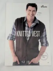 Panda 601 Mens Knitted Vestdi Knitting Patterns in 8 ply