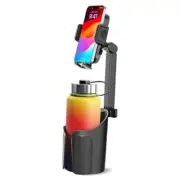 2-in-1 Cup Holder Phone Holder for Your Car Bottle Friendly Cup Cell Phone