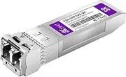 10GBASE-SR SFP+ Transceiver, 10G SFP+ to LC Multimode Fiber Module Compatible with Cisco SFP-10G-SR, Ubiquiti UniFi UF-MM-10G, Mikrotik S+85DLC03D, Meraki, Netgear, D-Link and More, 1 Pack