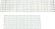 LVNVNZBZDA LED Strip Fit for Samsung UN60H6400AF UE60H6270 UA60H6400 UE60H6200 UE60H6300 UE60J6240 UE60J6250 UE60H6240 D4GE-600DCA 600DCB-R2