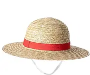 Luffy Straw Hat, Anime Cosplay Straw Hat for Kids Adults, Funny Halloween Role Playing Cap, Cartoon Animate Character Cosplay Sunhat, Creative Halloween Costume for Parties