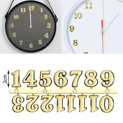 DIY Clock Numbers Roman Numerals Quartz Needle Wall Clocks Replacement Parts