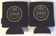 Warsteiner Bottle Can Koozie Brand Two Logos Fold Flat - Set of 2 - NEW & F/S