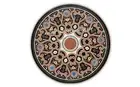 2' Black Marble Table Top Kitchen coffee Center Table Top Inlay Beautiful Art
